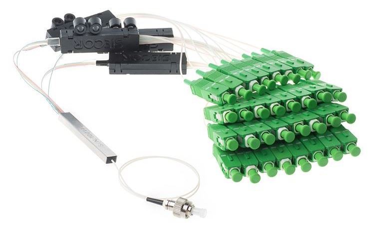 Ribbon Fan Out Fiber PLC Splitter