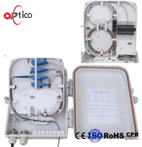 FTTH 16 núcleos caja de terminales de fibra óptica