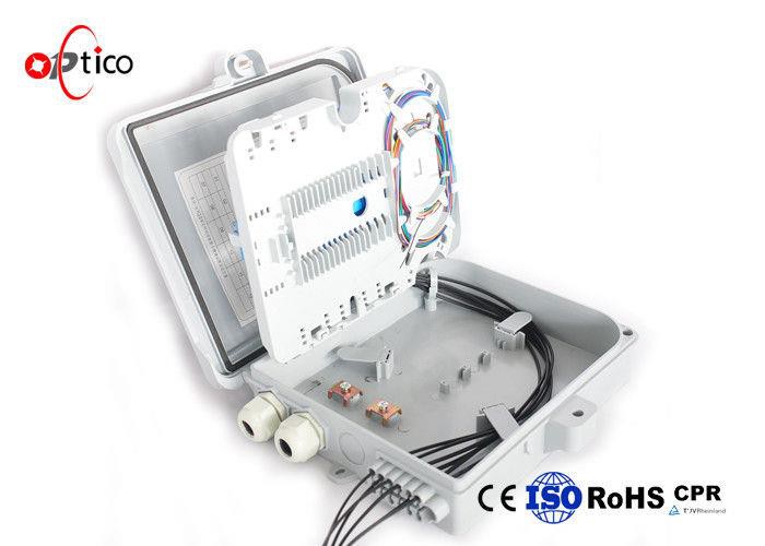 FTTH Caja de terminales de fibra óptica blanca