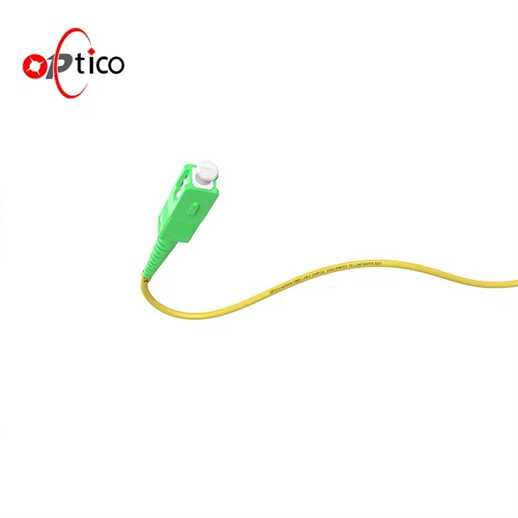 SC APC-SC APC 2M Fiber Optic Patch Cord White SC APC-SC APC 2M Fiber Optic Patch Cord White